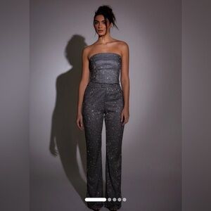 SLA THE LABEL SANTORINI TOP AND BOTTOM SET in grey